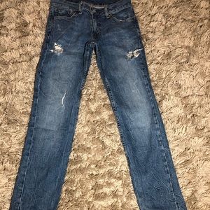 Men’s Levi 511 Slim Fit Distressed Jeans - 30x32